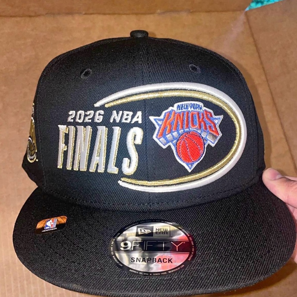 New Era Black 2026 NBA Finals New York Knicks Snapback Hat